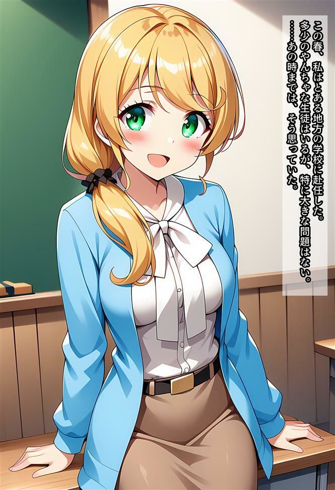 サンプル画像1:エレン先生が不良達にヤラれる話(相田ナリラ) [d_639270]