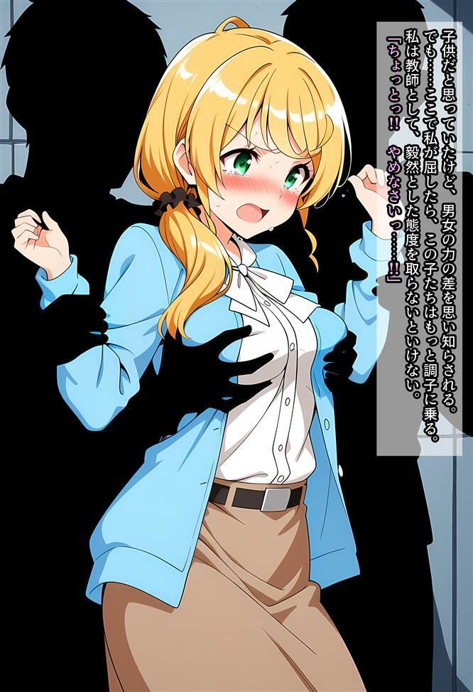 サンプル画像2:エレン先生が不良達にヤラれる話(相田ナリラ) [d_639270]