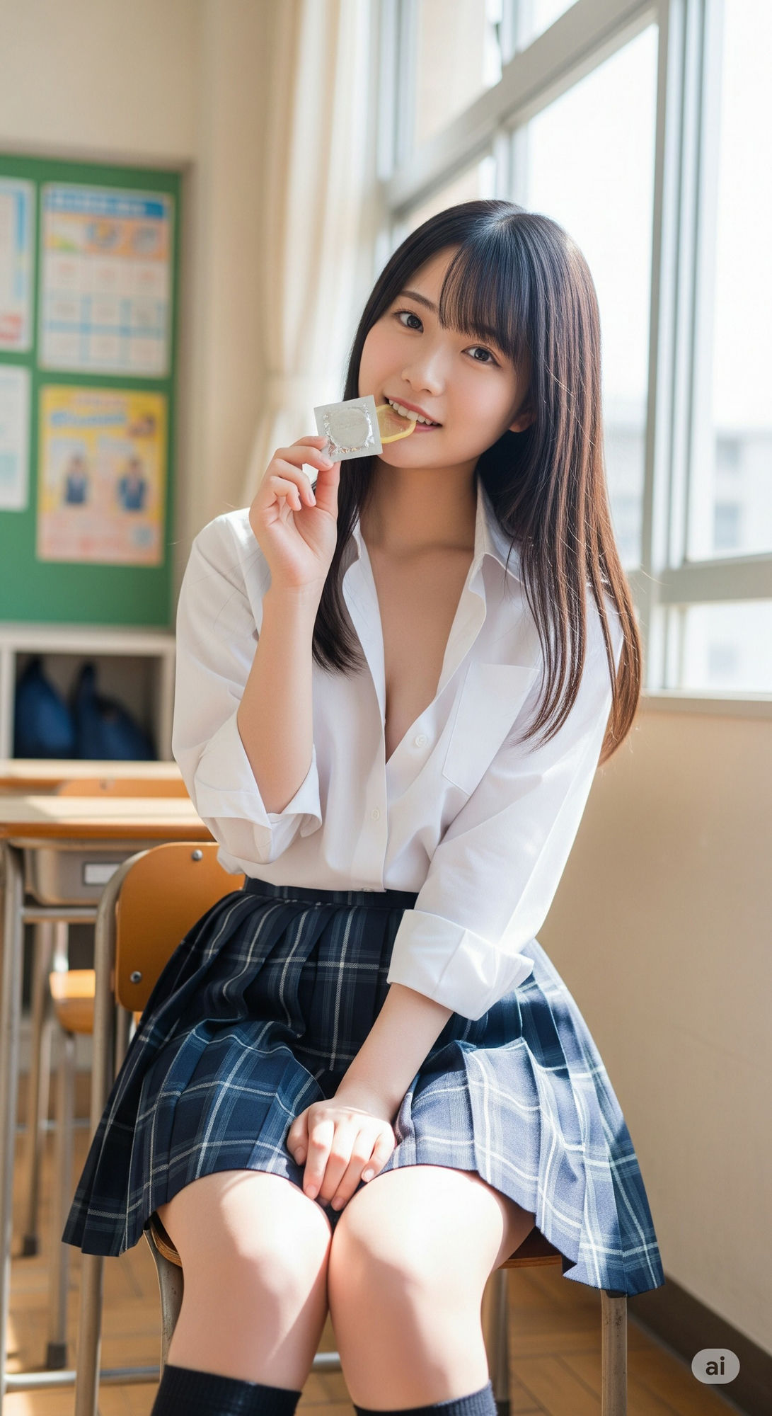 放課後JK-ゴムを咥えてナニするの？- 画像8