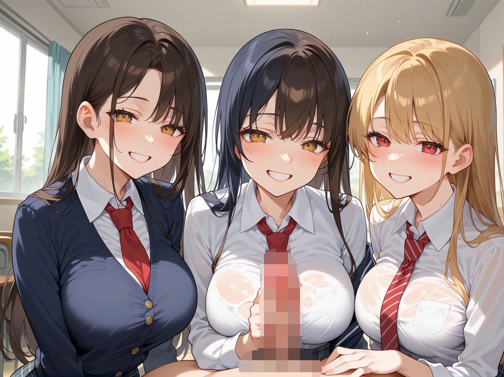 クラスメイトの巨乳ギャルと生ハメセ◯クス 画像2