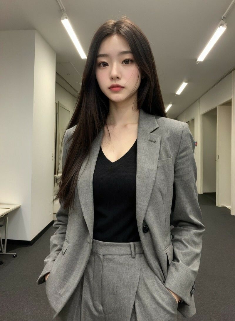 サンプル画像2:【美女名録】vol11.7  秘書の誘惑。冷たくても、惹かれてしまう。 201枚  【AIグラビア写真集】(AI美女制作参謀本部4課) [d_639463]