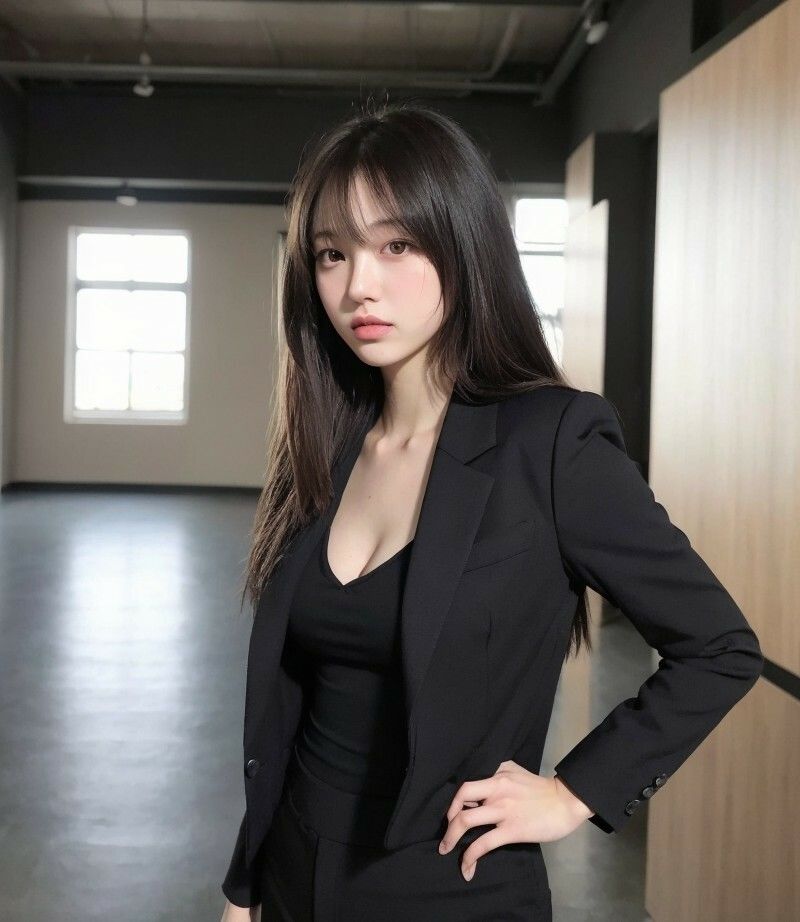 サンプル画像4:【美女名録】vol11.7  秘書の誘惑。冷たくても、惹かれてしまう。 201枚  【AIグラビア写真集】(AI美女制作参謀本部4課) [d_639463]