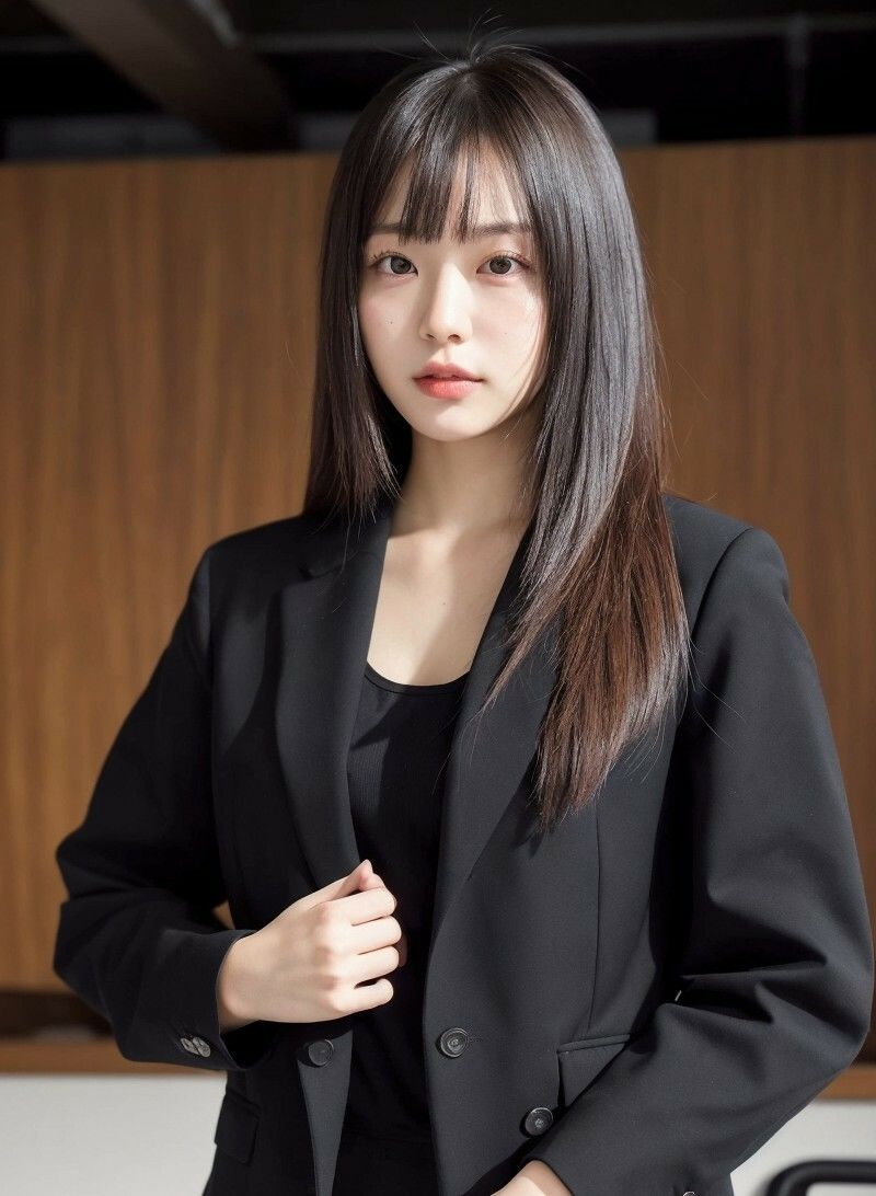 サンプル画像5:【美女名録】vol11.7  秘書の誘惑。冷たくても、惹かれてしまう。 201枚  【AIグラビア写真集】(AI美女制作参謀本部4課) [d_639463]