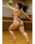 ママさんバレーで張り切り過ぎちゃいました…