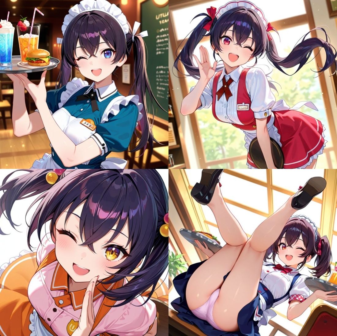 あやかちゃんのバイト姿で明るくエッチ 画像1
