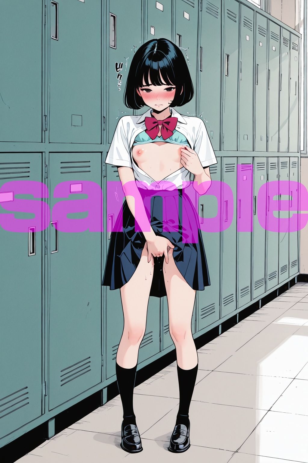 貧乳と自慰 画像2