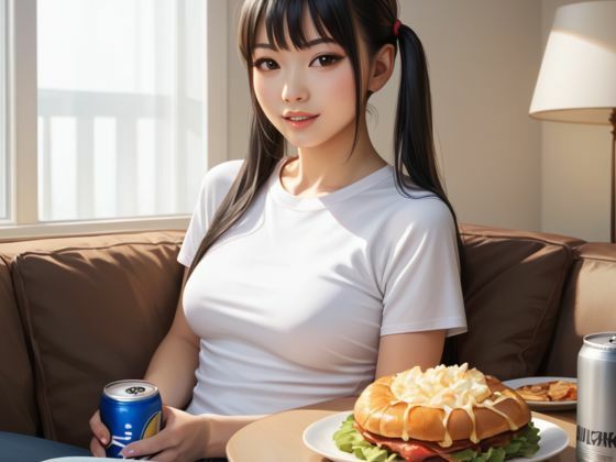 サンプル画像6:休みの日彼氏とヤることただひとつ(よっち) [d_639595]