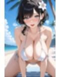 お母さんが水着グラビアのモデルになってくれるCG集