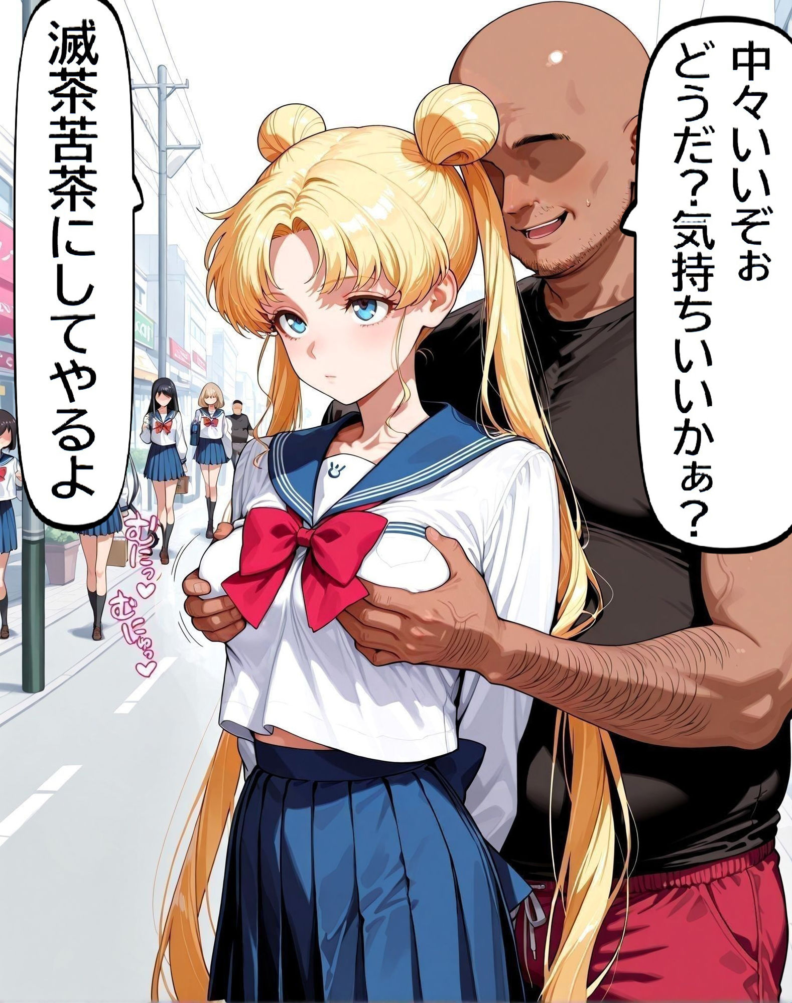 サンプル画像2:おっさん×時間停止スマホ(REIKU) [d_639867]