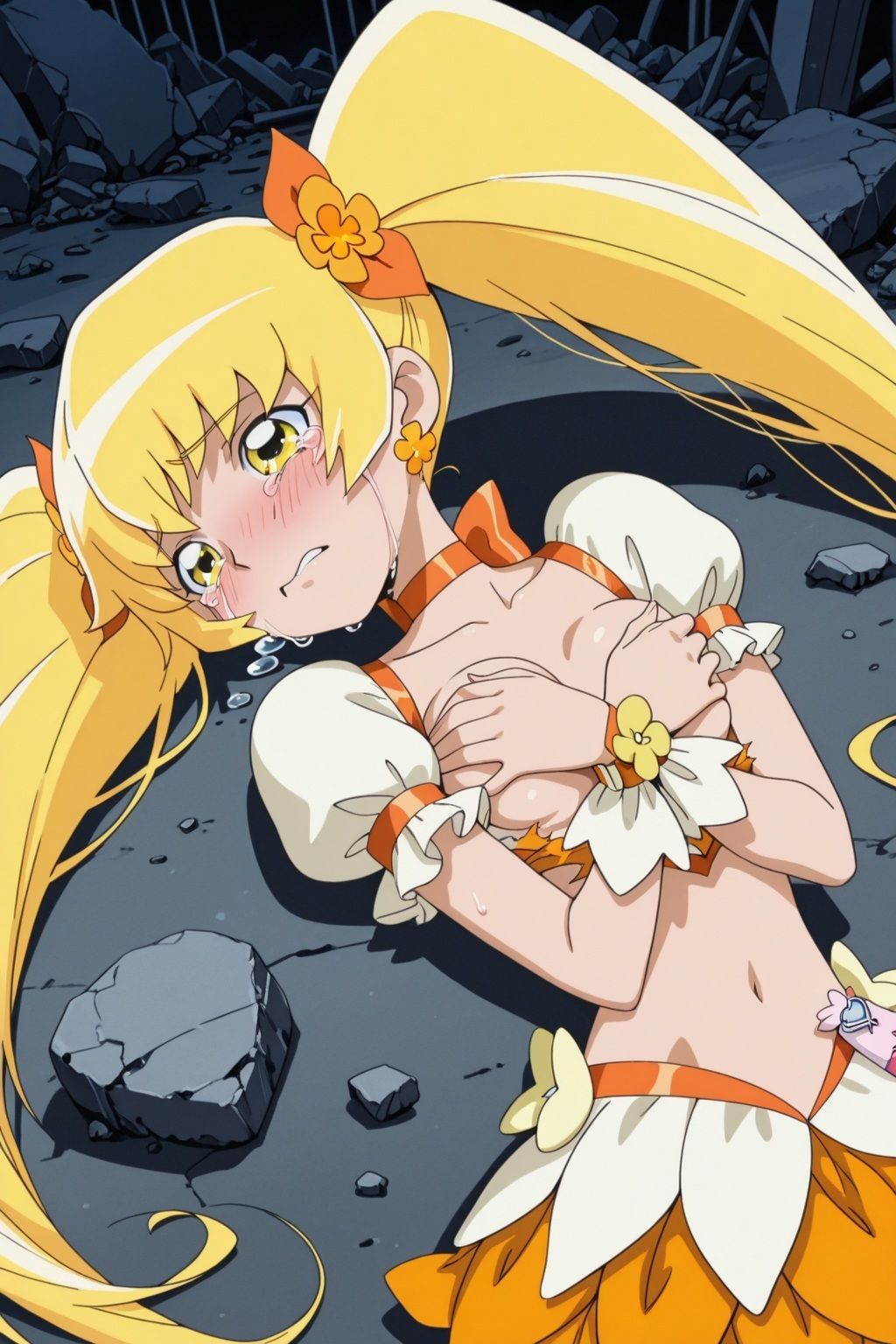 サンプル画像6:変身ヒロイン×辱 ハートキャッチプ●キュア！   キュアサ●シャイン敗北初セックス(ライトフィニッシュ) [d_639910]