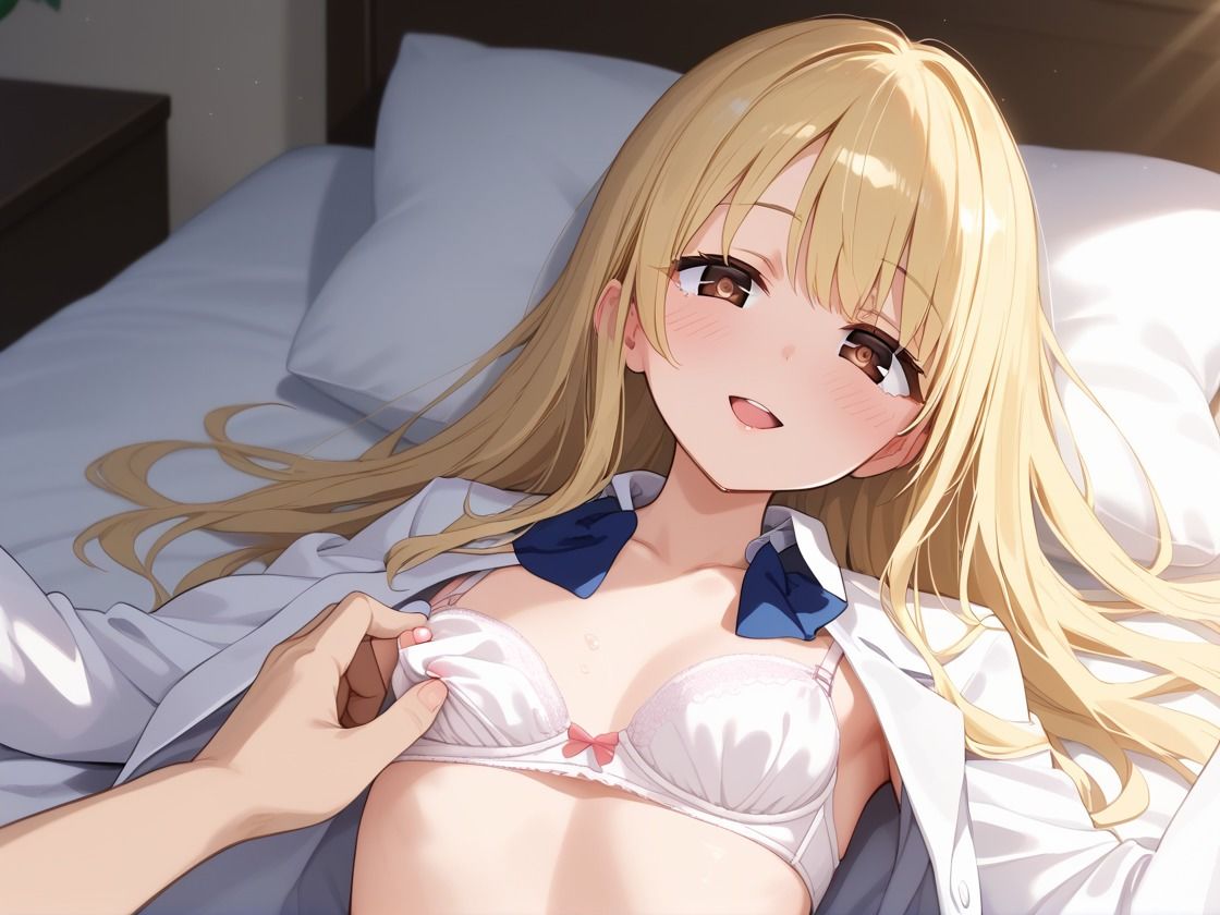 サンプル画像1:クラスの子で性処理したらなぜか喜んでた(くりーむ群) [d_640002]