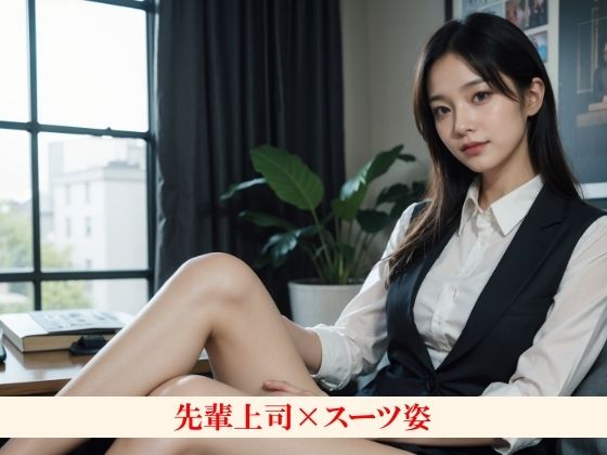 サンプル画像3:僕のことを好きな先輩上司は出張先で最終的に裸になる〜スーツ姿で誘惑してくるけど反応してなかったら下着になって、最終的に全裸になる先輩〜(エモピクス【実写系写真集】) [d_640098]