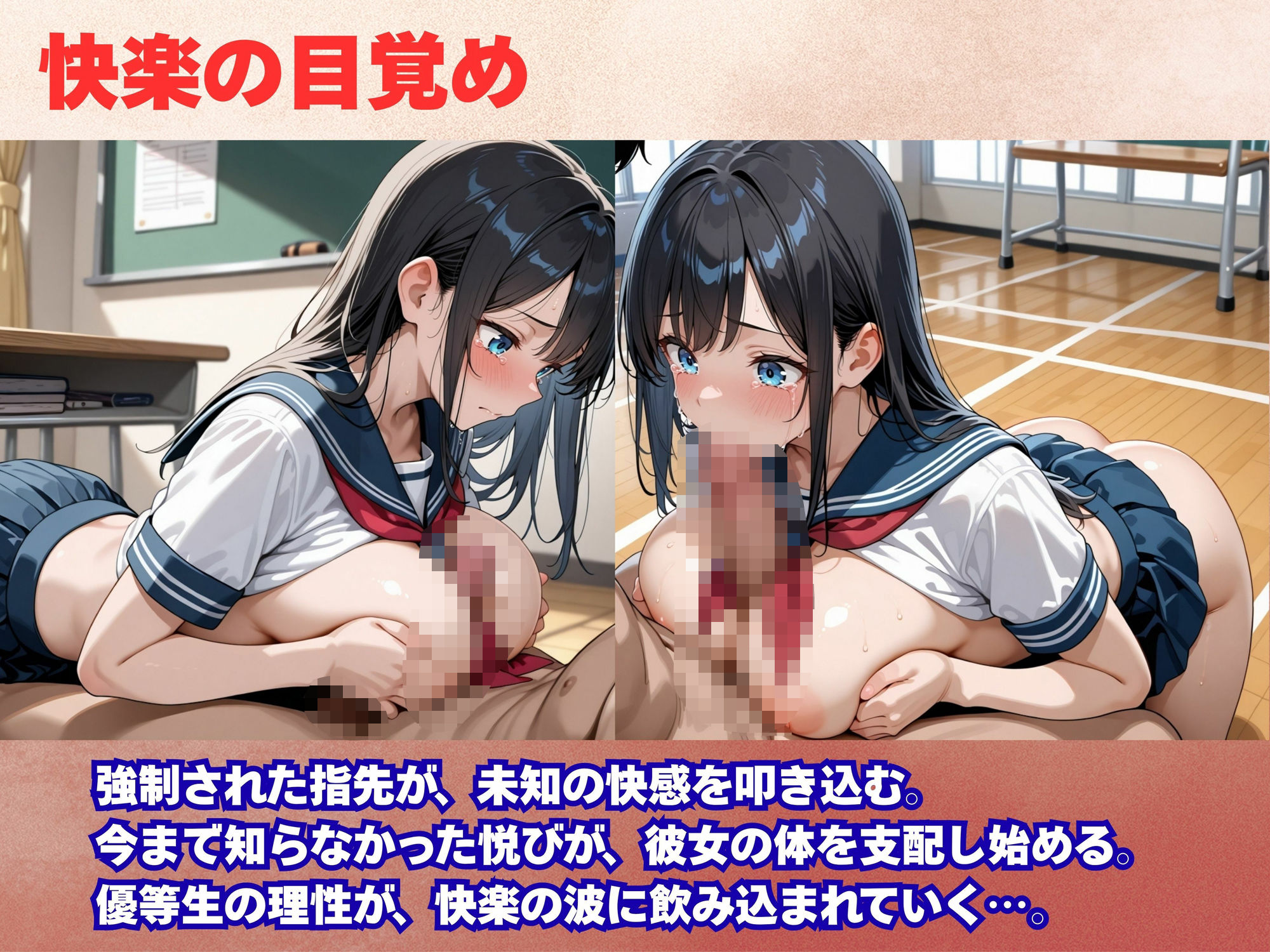 サンプル画像3:優等生ビッチの風紀委員長 メス堕ちの記録(パンプキンちゃん) [d_640100]