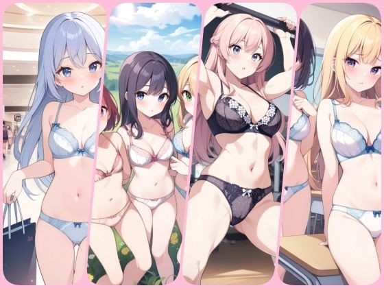 野外で女の子が下着丸出し！？目が覚めたら透けてる世界になってた！イラスト300枚_8