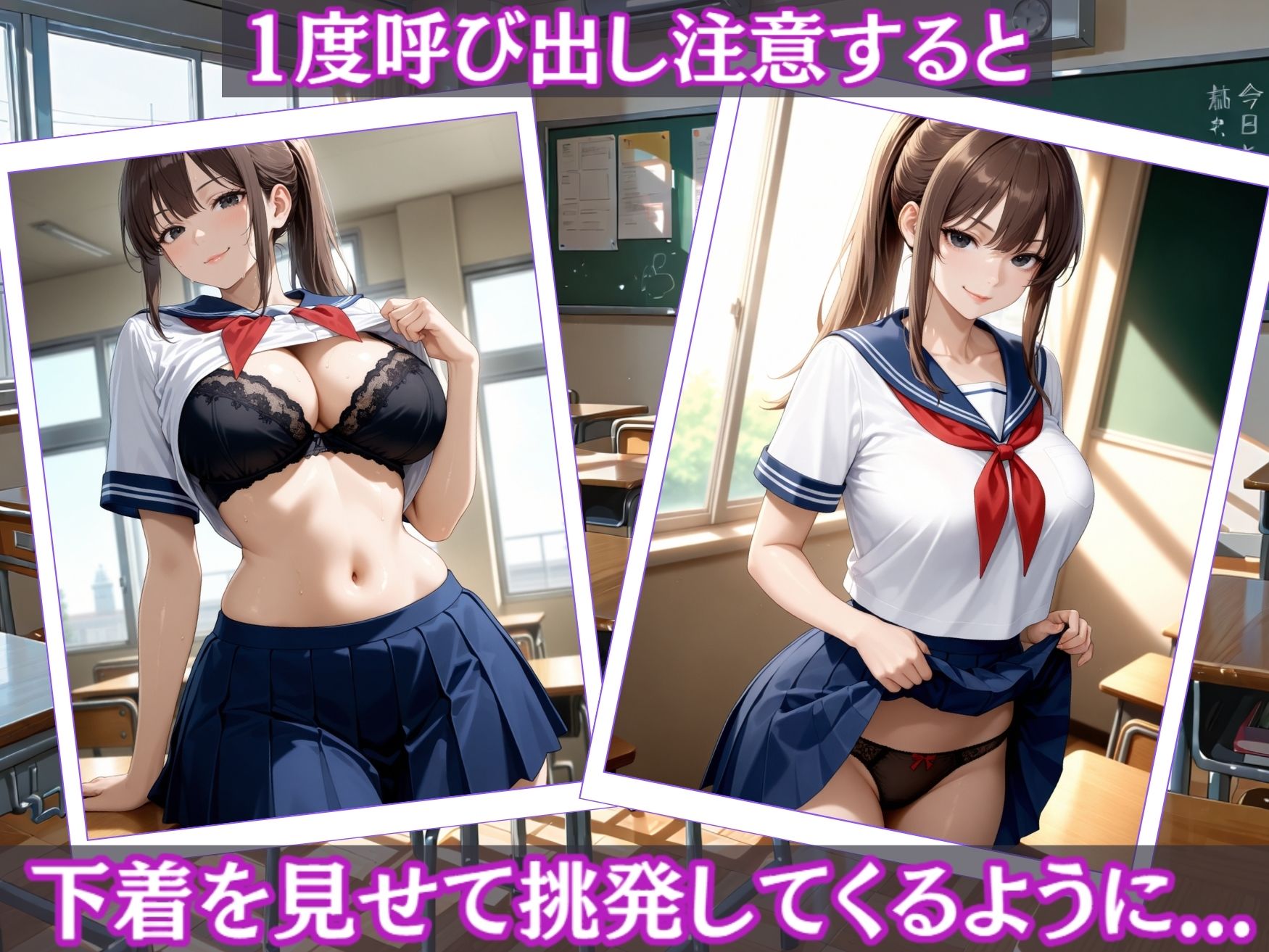 サンプル画像3:教師の逆襲〜わからせ調教 ポニーテール編(ひみつ学園) [d_640191]