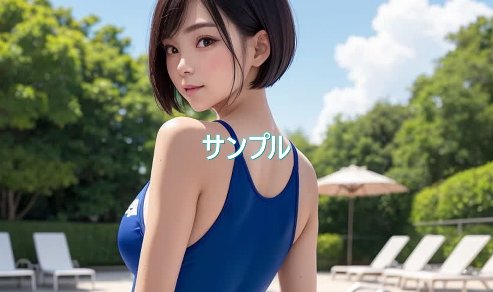 サンプル画像2:日々是競泳水着の彼女【9月】(バスターデュエル) [d_640216]