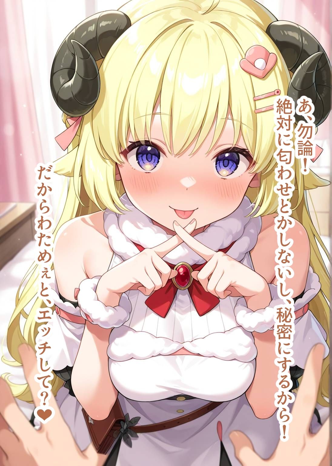 サンプル画像4:推しのVとセックスする話【角〇わため】(Vtuberとイチャラブえっちするサークル) [d_640318]