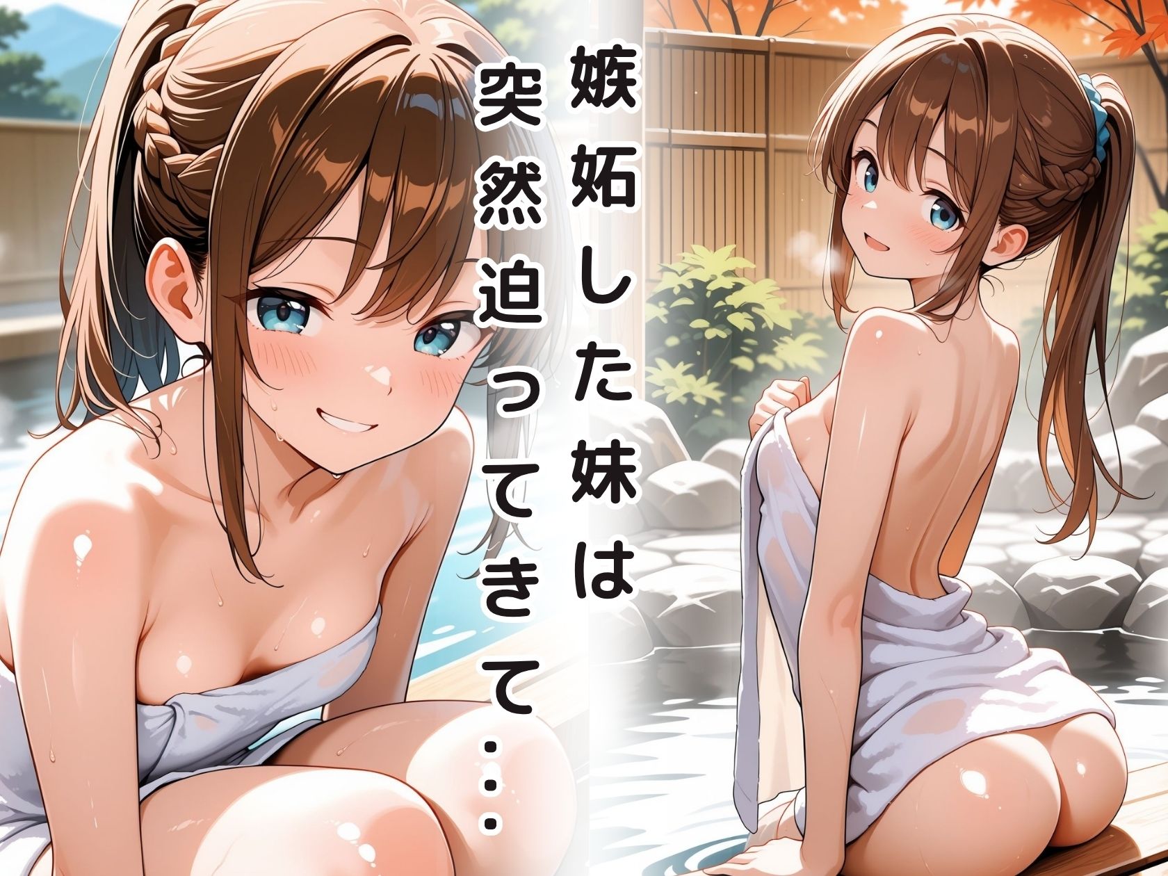 僕が彼女とSEXしないようにいつもヌイてくる妹  篠宮ほたる  温泉編 桃色パルス工房 エロ画像4
