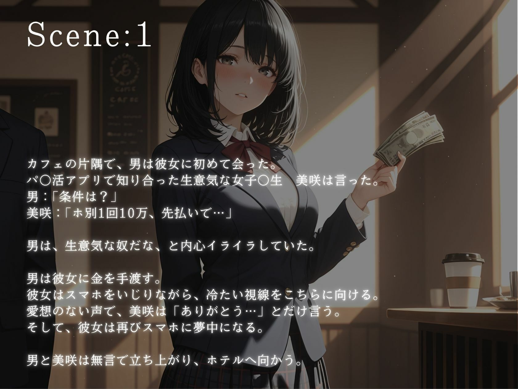 サンプル画像1:生意気なパ〇活娘を徹底制裁(支配の宴) [d_640457]