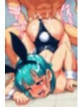 ブルマと18号が催●にかかって悟空を誘惑！バニーガールとハーレムSEX