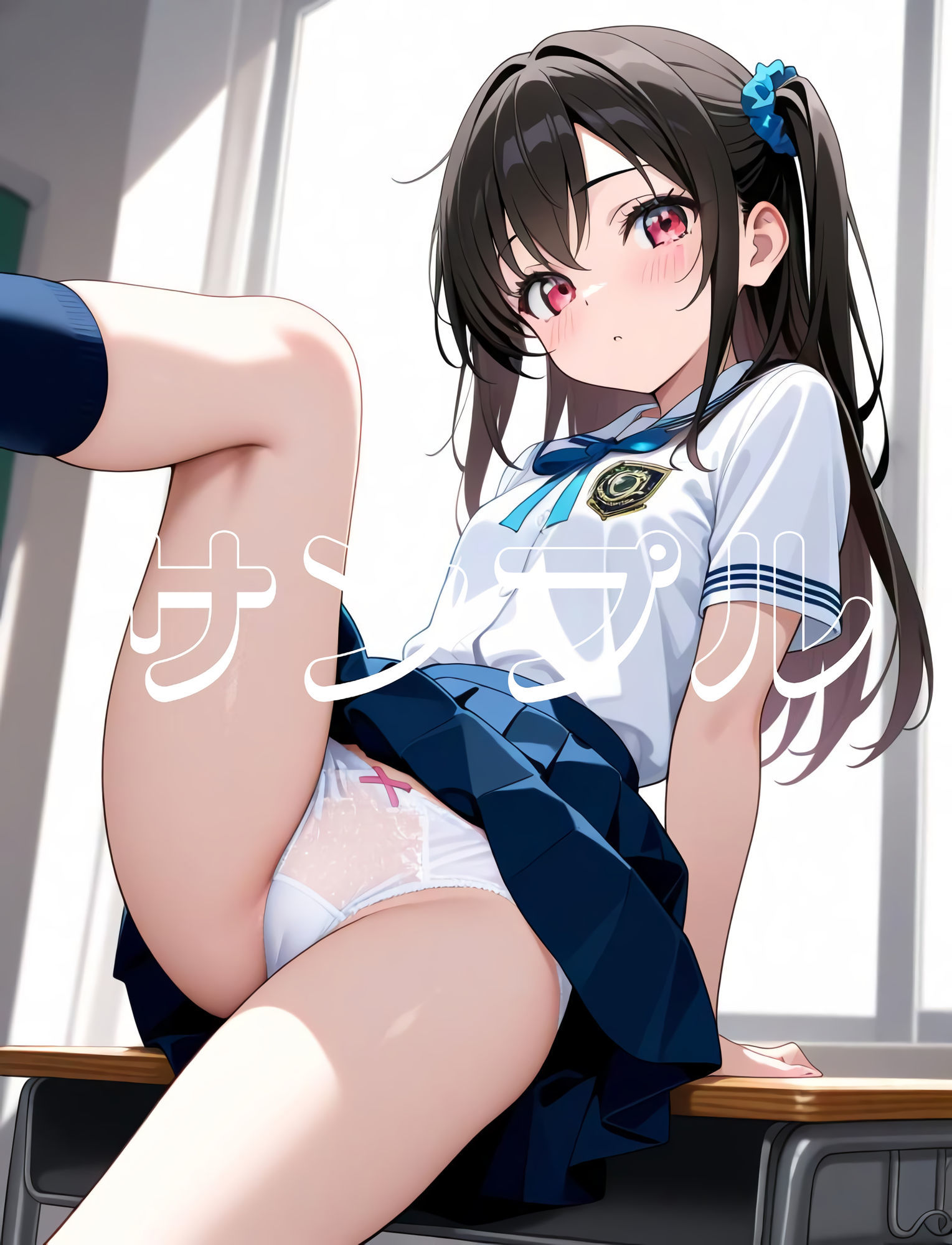 サンプル画像1:女の子のエッチな絵  1巻  制服の美少女のパンティ(ウワバキワスレター) [d_640673]