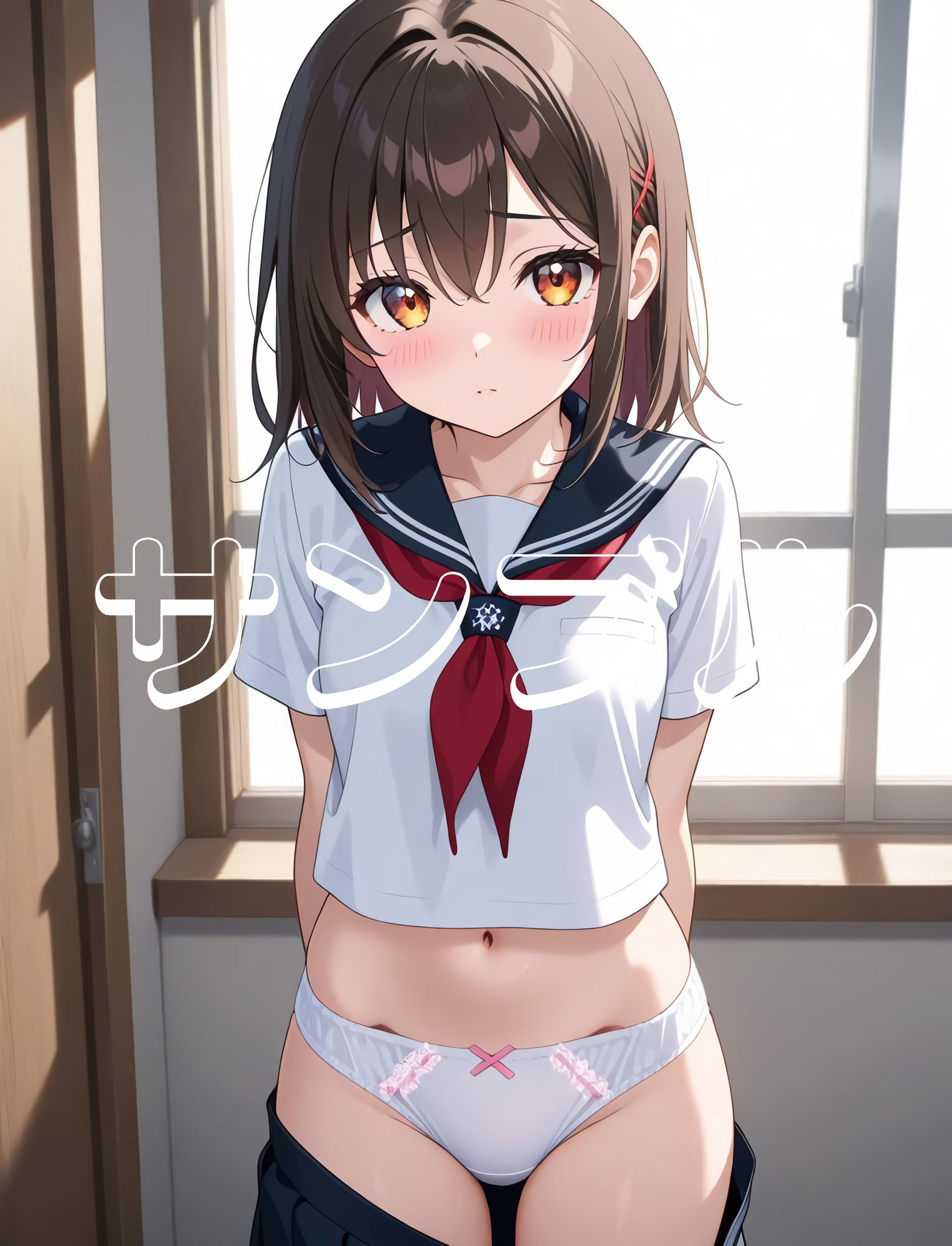 サンプル画像2:女の子のエッチな絵  1巻  制服の美少女のパンティ(ウワバキワスレター) [d_640673]