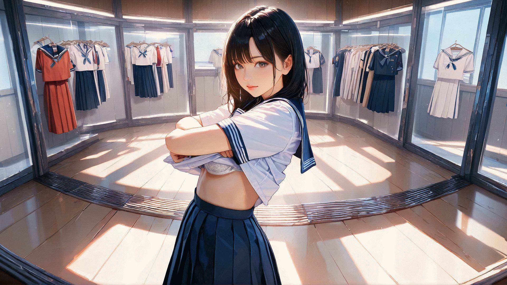 サンプル画像6:夏服これくしょん  制服至高主義(Gugh Gouf Burgers) [d_640774]