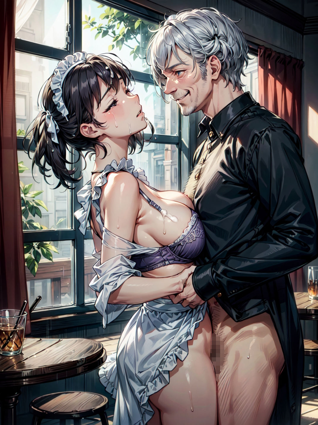 サンプル画像4:高額時給の罠、豪邸で富豪から犯●れた新人メイド(studio1111) [d_640811]