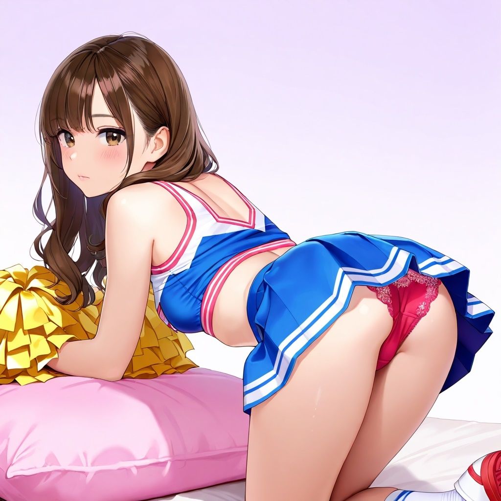 生パンチアガールの四つん這いパンチラ 画像6