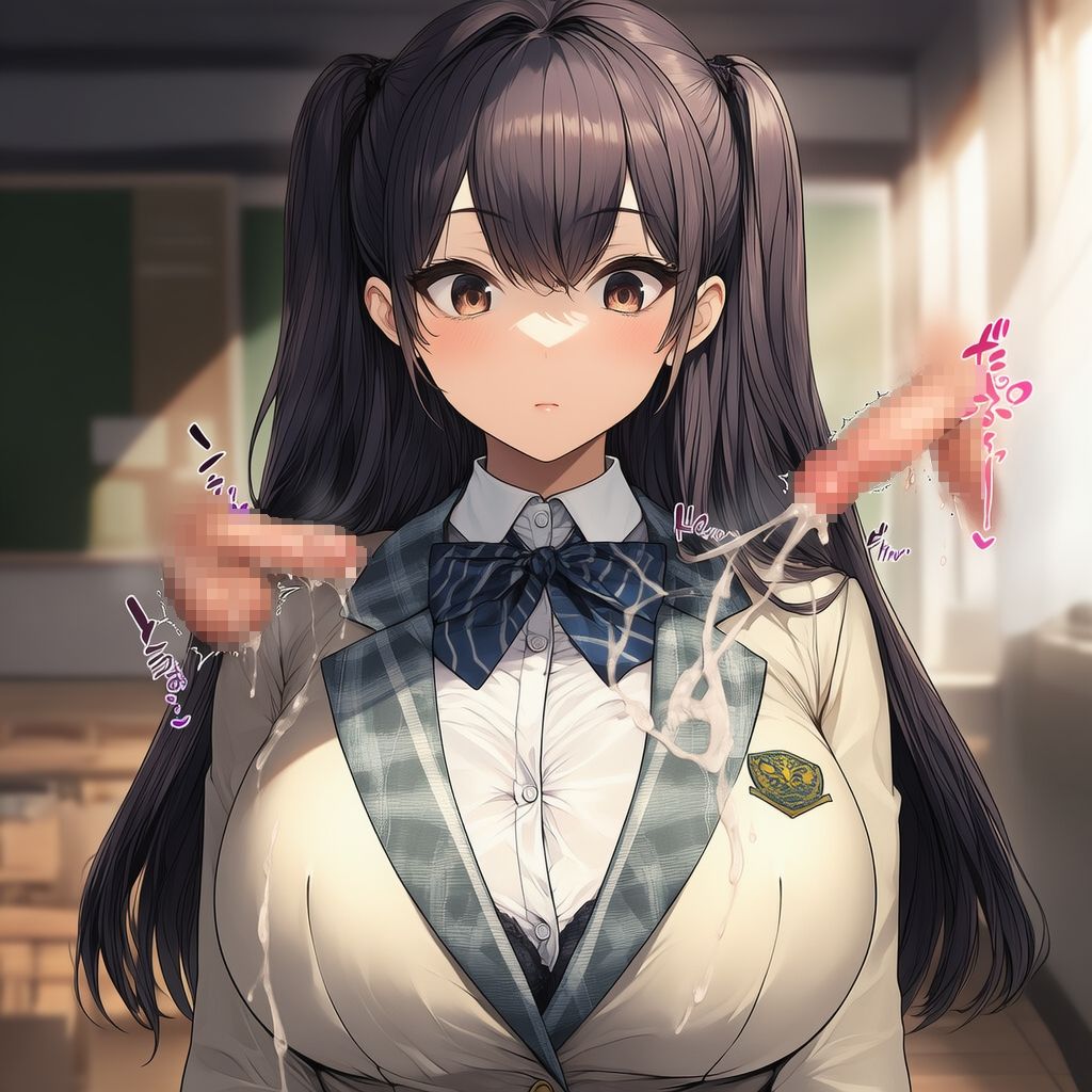 制服すりすりぶっかけ 画像6