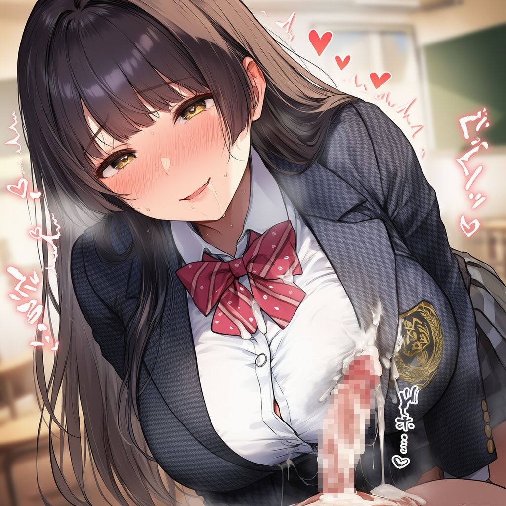 制服すりすりぶっかけ 画像8