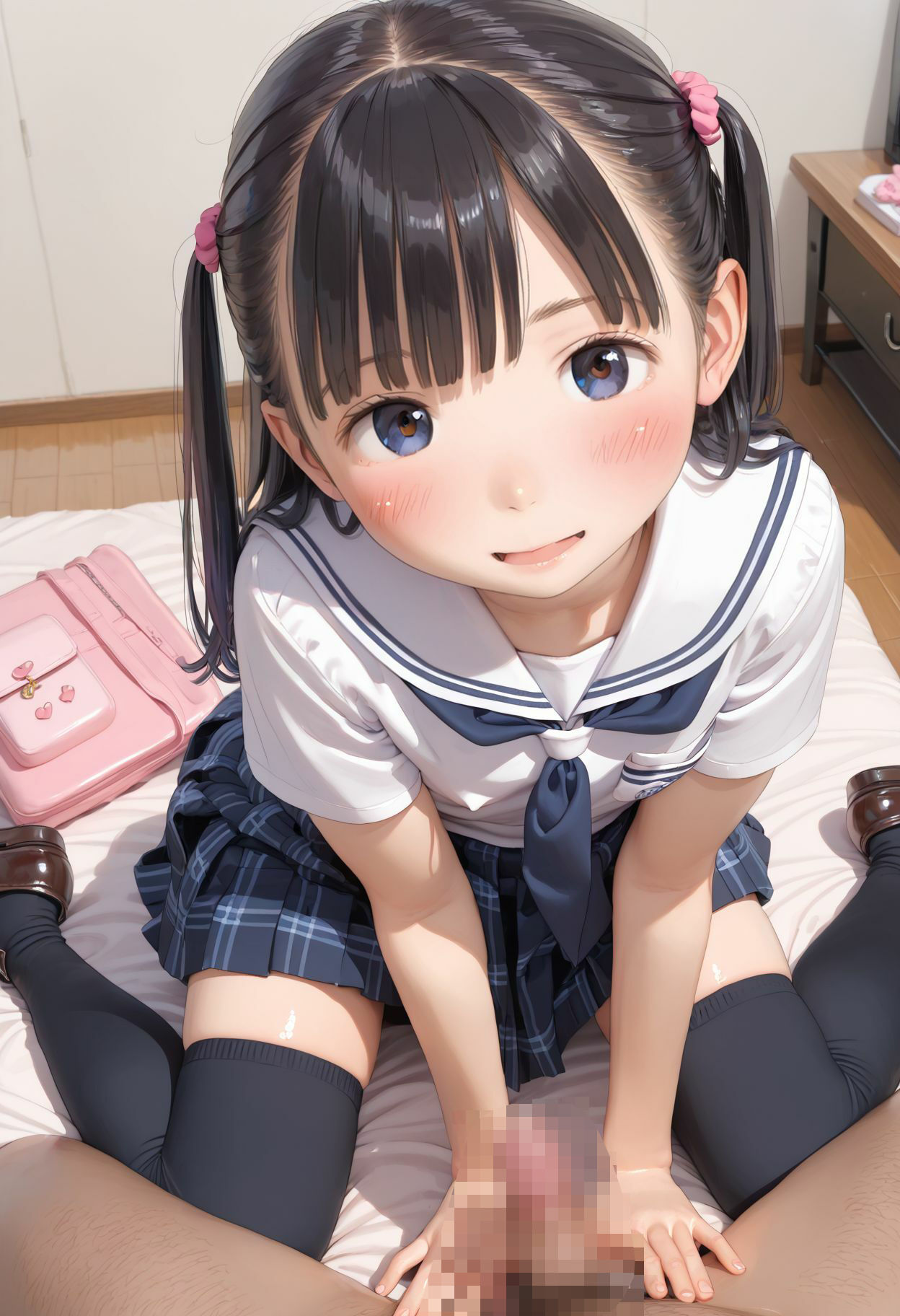 【エロ漫画】まじめで清楚なぷにまん少女との始めての危険日中出しセックス1