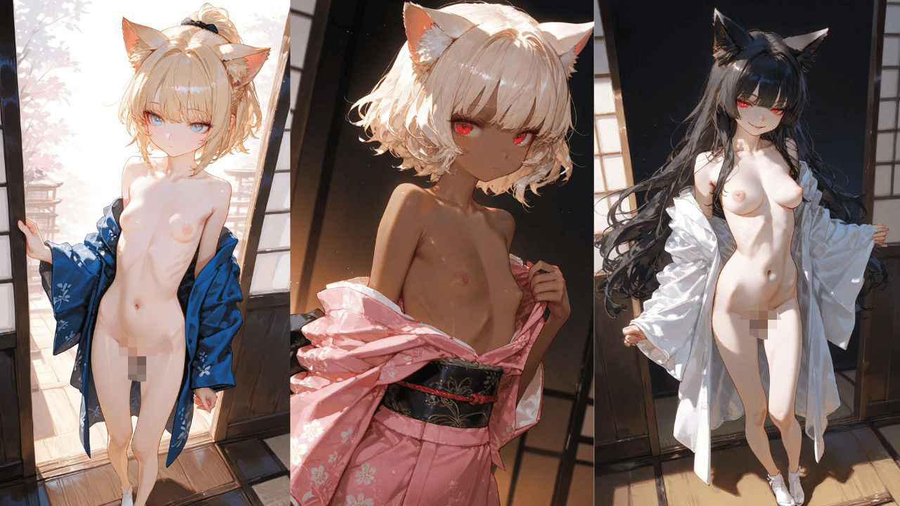 サンプル画像1:ケモ耳たちの夜ばい旅館(誘惑のささやき) [d_641220]