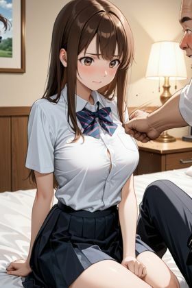 家出女子校生とパパ活SEX 画像1