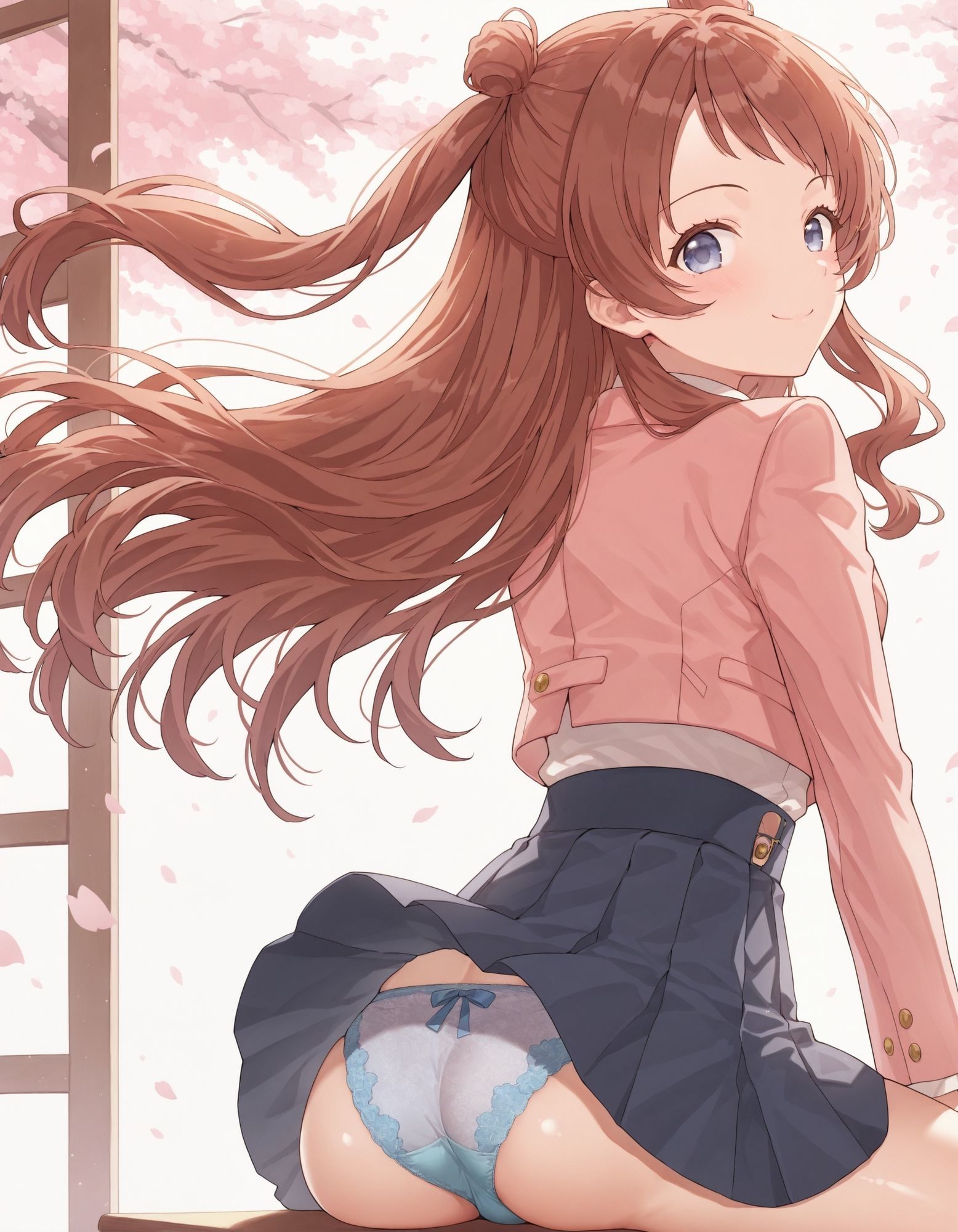 花〇咲季のパンチラ〜制服編〜 画像1