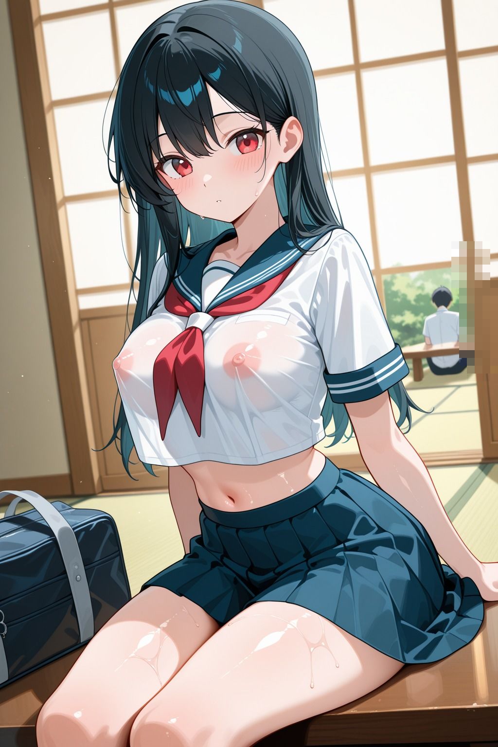 サンプル画像1:緊縛調教中出し  マ◯コ壊れるまで突きまくる(キューピー) [d_641528]