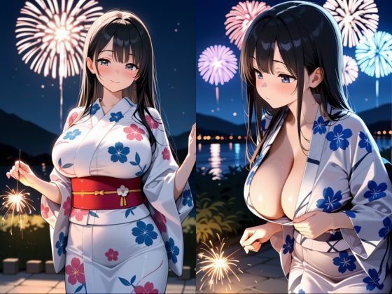 サンプル画像1:せんぱい  先輩社員との卑猥な温泉旅行〜照れながら爆乳丸出しで喘ぐ！〜(恥ててて) [d_641588]