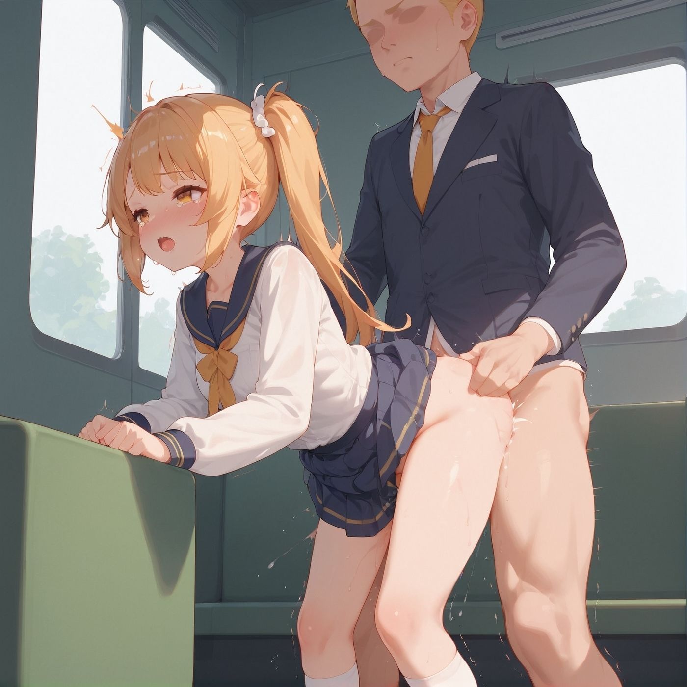 ビッチ用レ●プ車両！乗ったら終点まで乗り継ぎまくってください【制服美少女の厳選CG300枚収録】 画像3