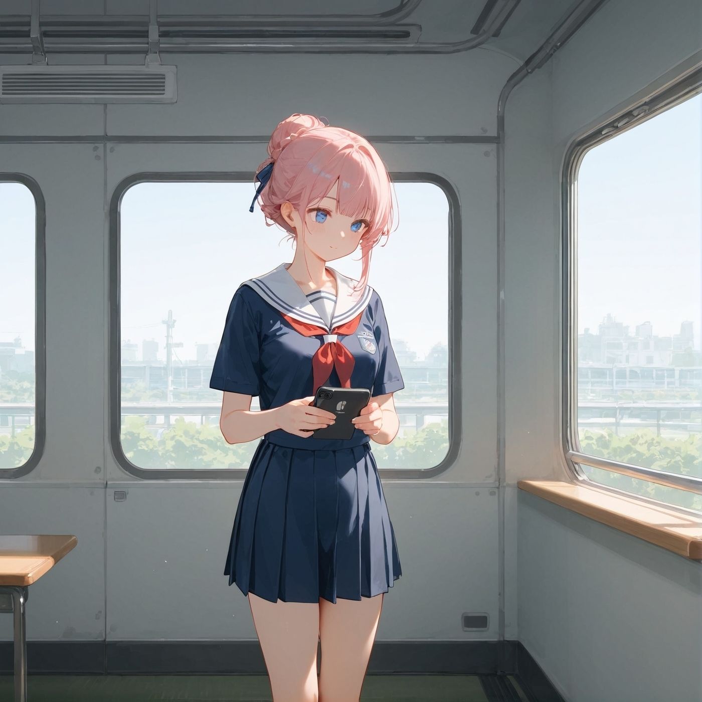 サンプル画像5:ビッチ用レ●プ車両！乗ったら終点まで乗り継ぎまくってください【制服美少女の厳選CG300枚収録】(アオとハル) [d_641630]