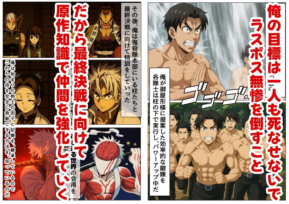 サンプル画像2:鬼滅な少女達に種付けしまくる【後編:無惨戦まで】《ストーリー＆台詞あり》〜【巨根チート主人公転生】〜(【妹＆制服】大好き商店（byハマダ殿下）) [d_641687]