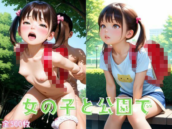 女の子と公園で