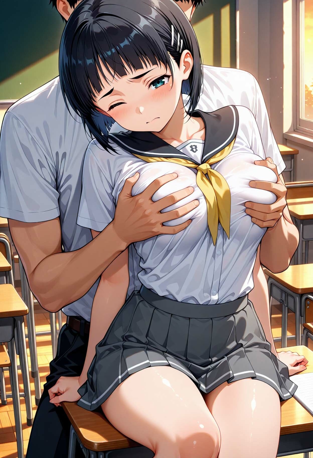 サンプル画像2:特別生徒指導〜桐ヶ谷直○〜(生徒指導員) [d_641856]