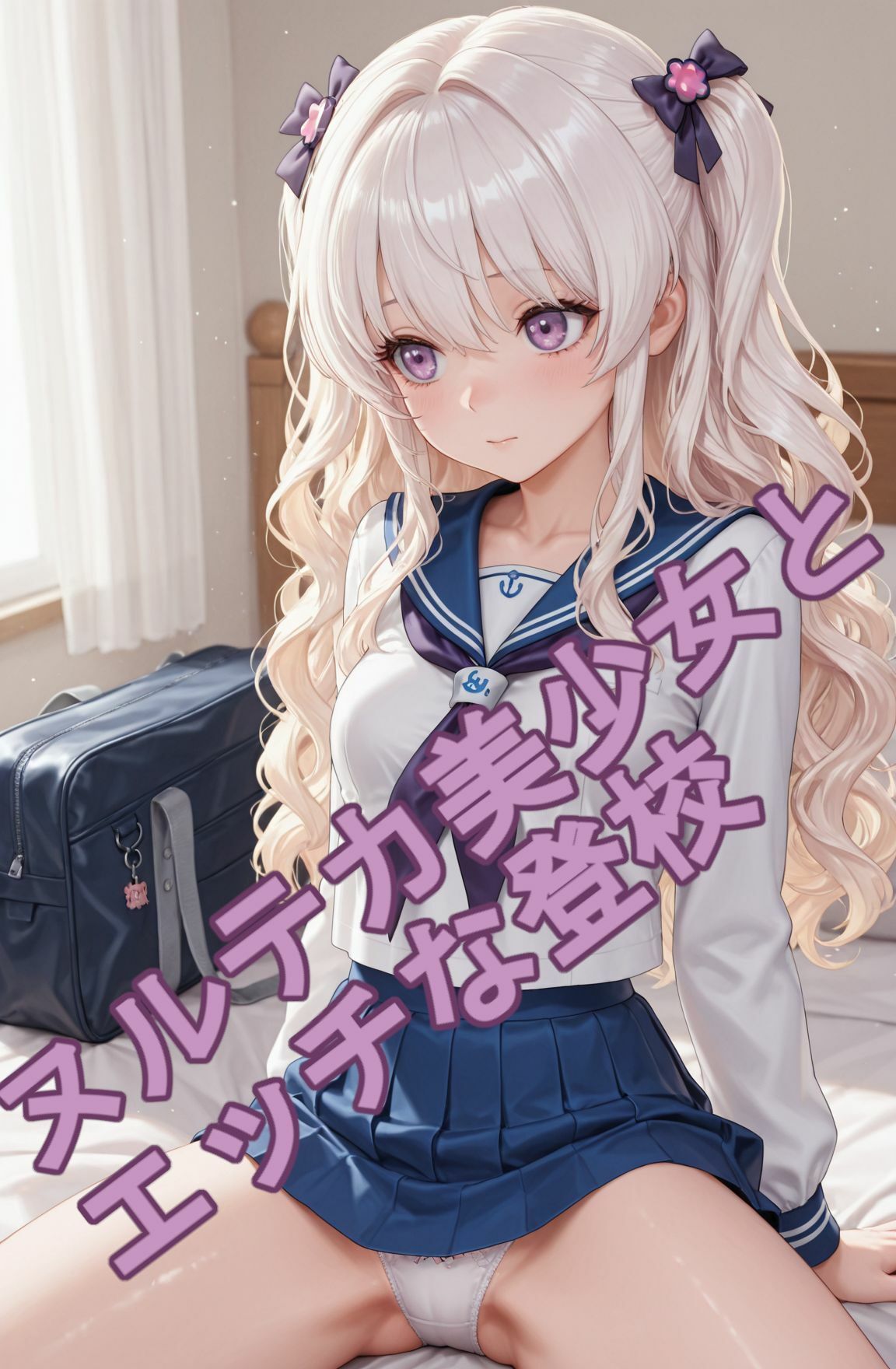 ヌルテカ美少女とエッチな登校 サンプル画像 4