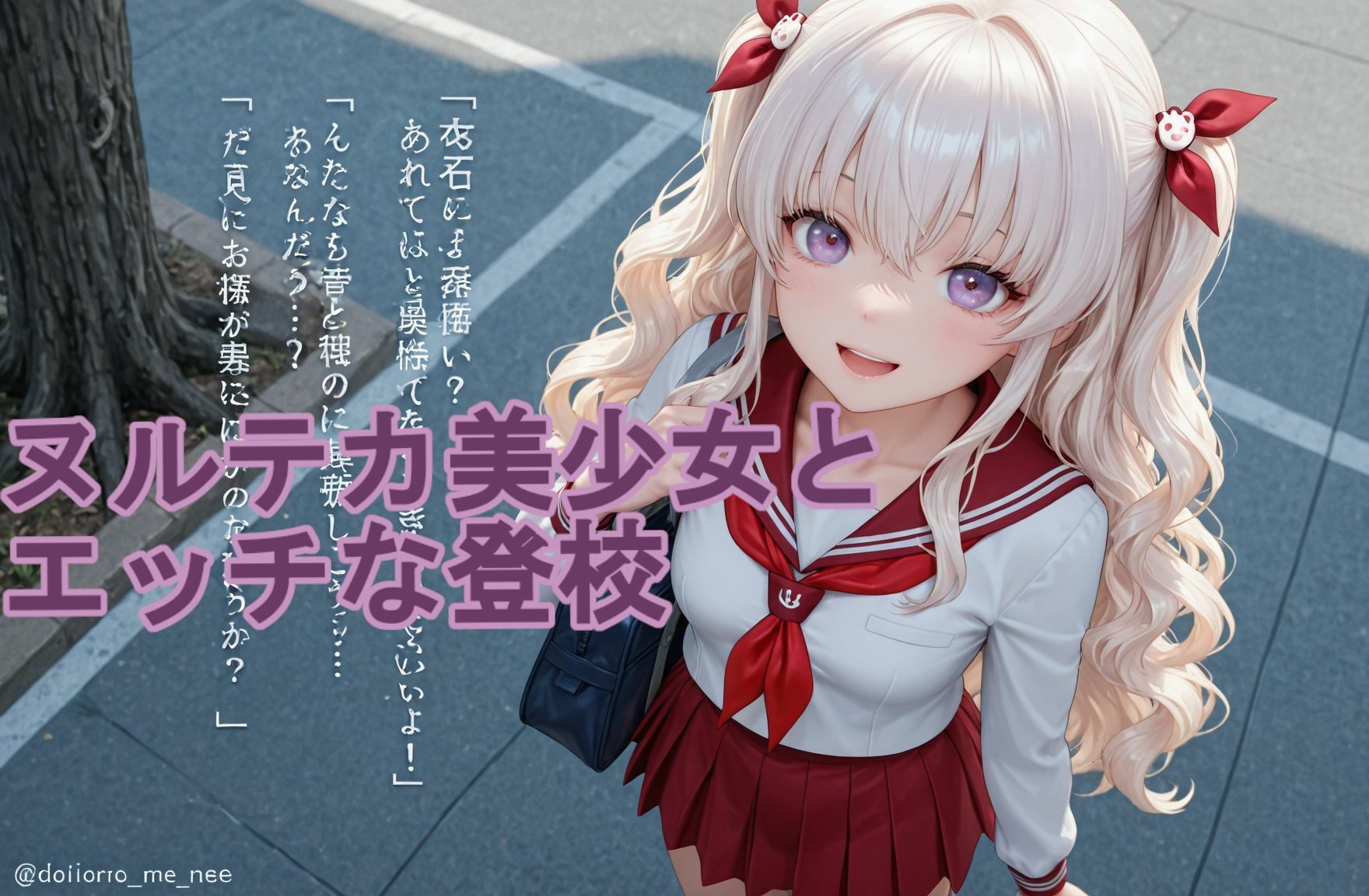 ヌルテカ美少女とエッチな登校 サンプル画像 5