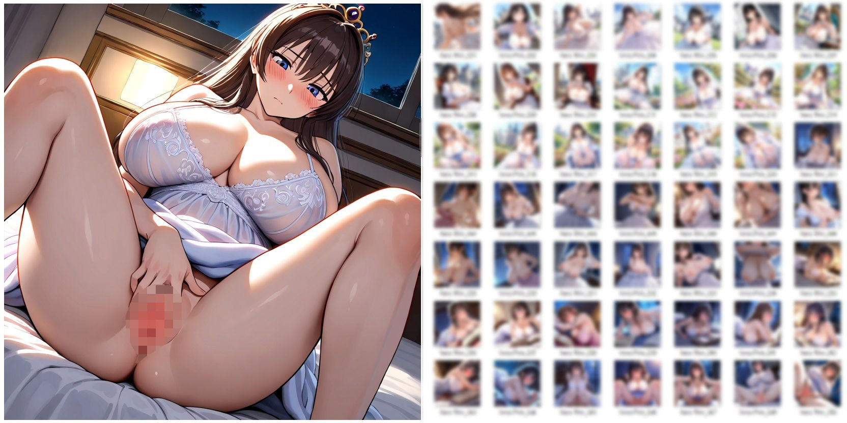 サンプル画像5:おしとやかなお姫様が性に目覚めてオナニーとかしちゃうだけのCG集(YOG) [d_642007]