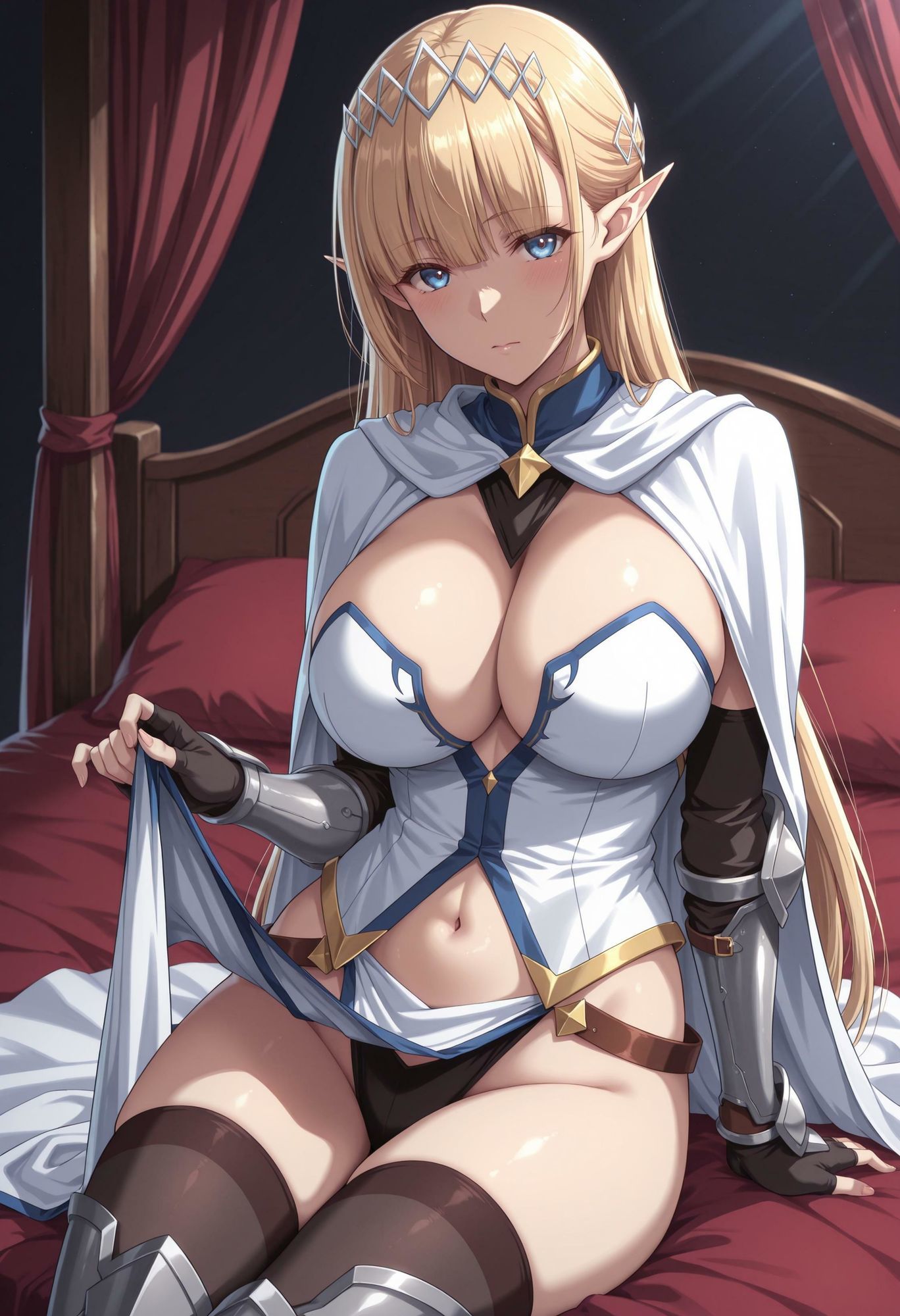 サンプル画像1:政治の道具として扱われるエルフ騎士2(ブービータン) [d_642015]