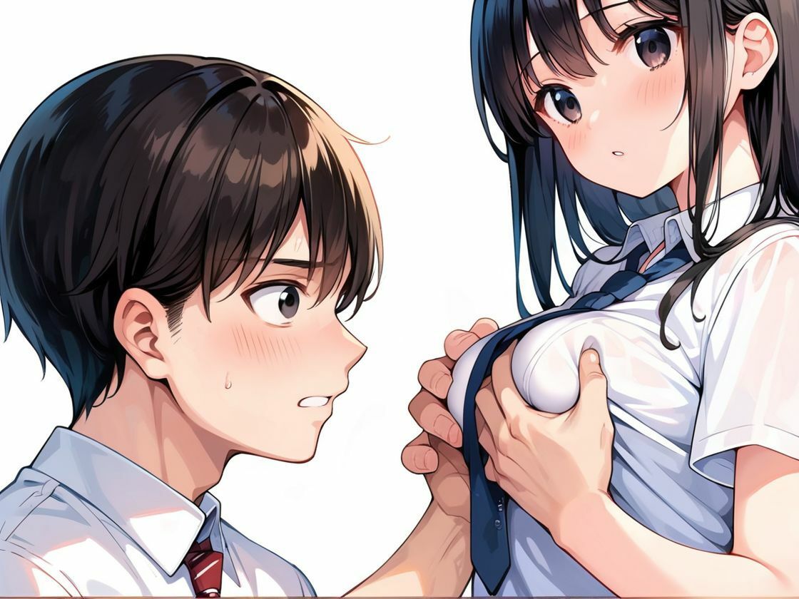 巨乳JKと生挿入 画像1