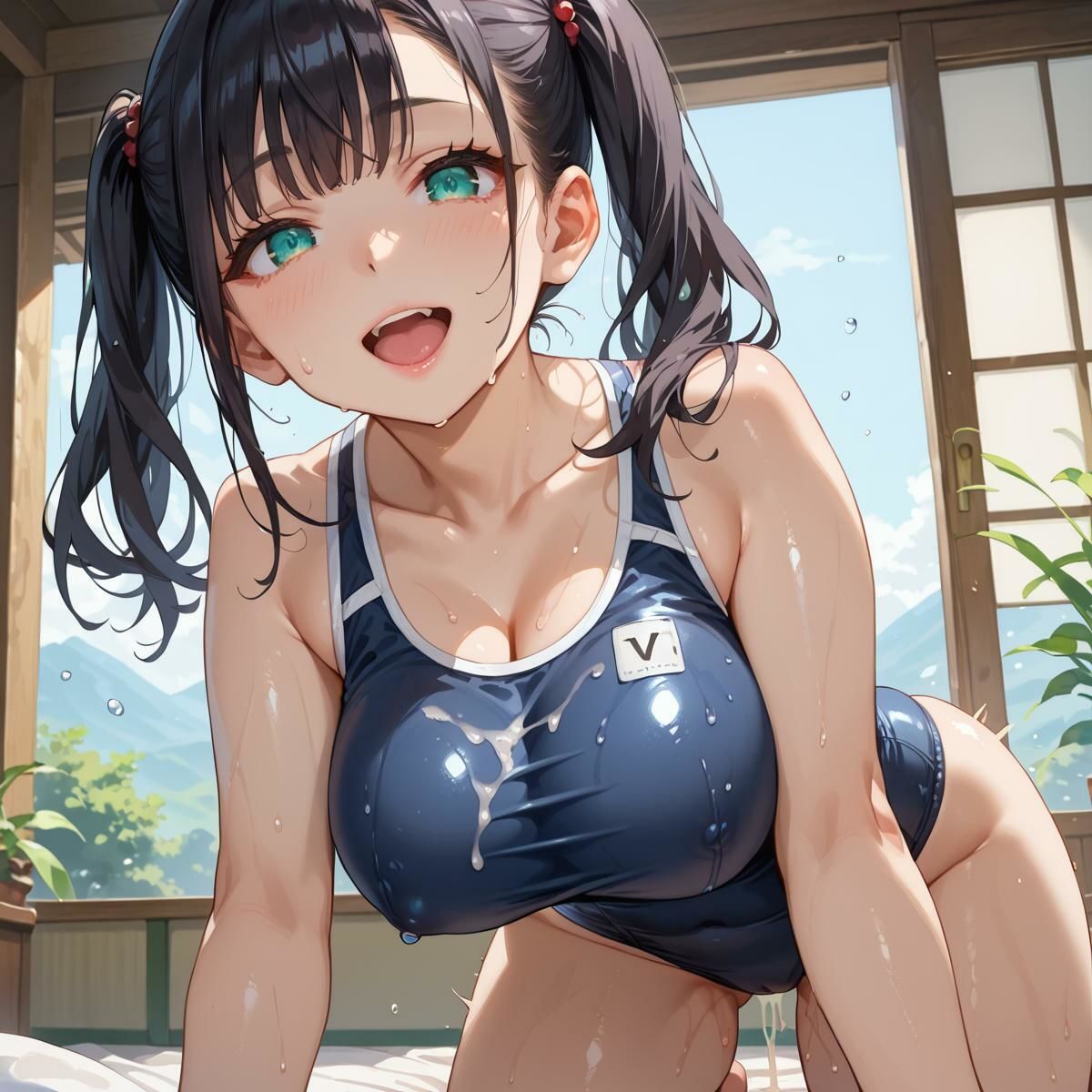サンプル画像6:ぴたっとスク水〜真夏の種づけ大作戦〜 ぱーと4(おなおりん) [d_642065]
