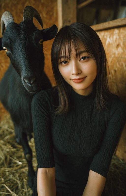 美女とヤギ〜彼女と一頭、秘密の取引 画像1