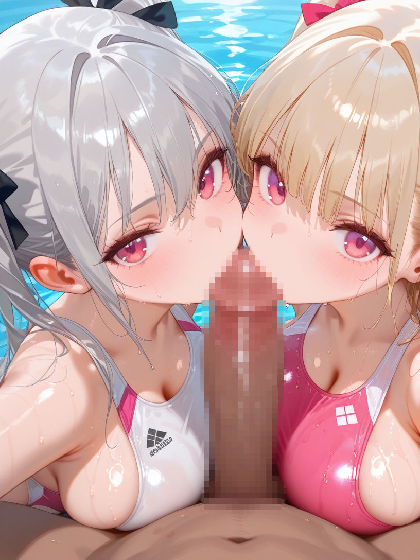 巨乳水泳部とハーレムエッチ3 画像4